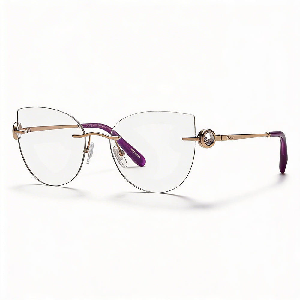 Gafas de sol Chopard Casual Collection para mujer, de metal, con montura de paladio y lentes de 55 mm de ancho.