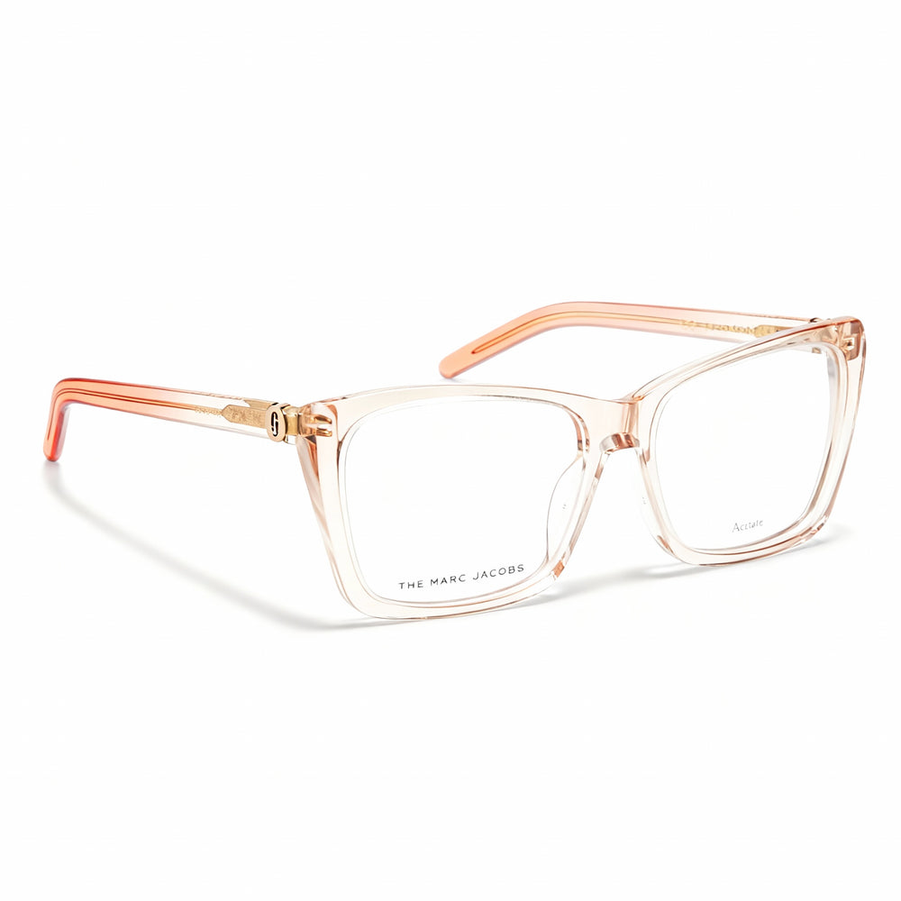 Marc Jacobs Marc 598 - Montura de gafas de plástico transparente en beige para mujer con lentes en beige anaranjado de 54 mm