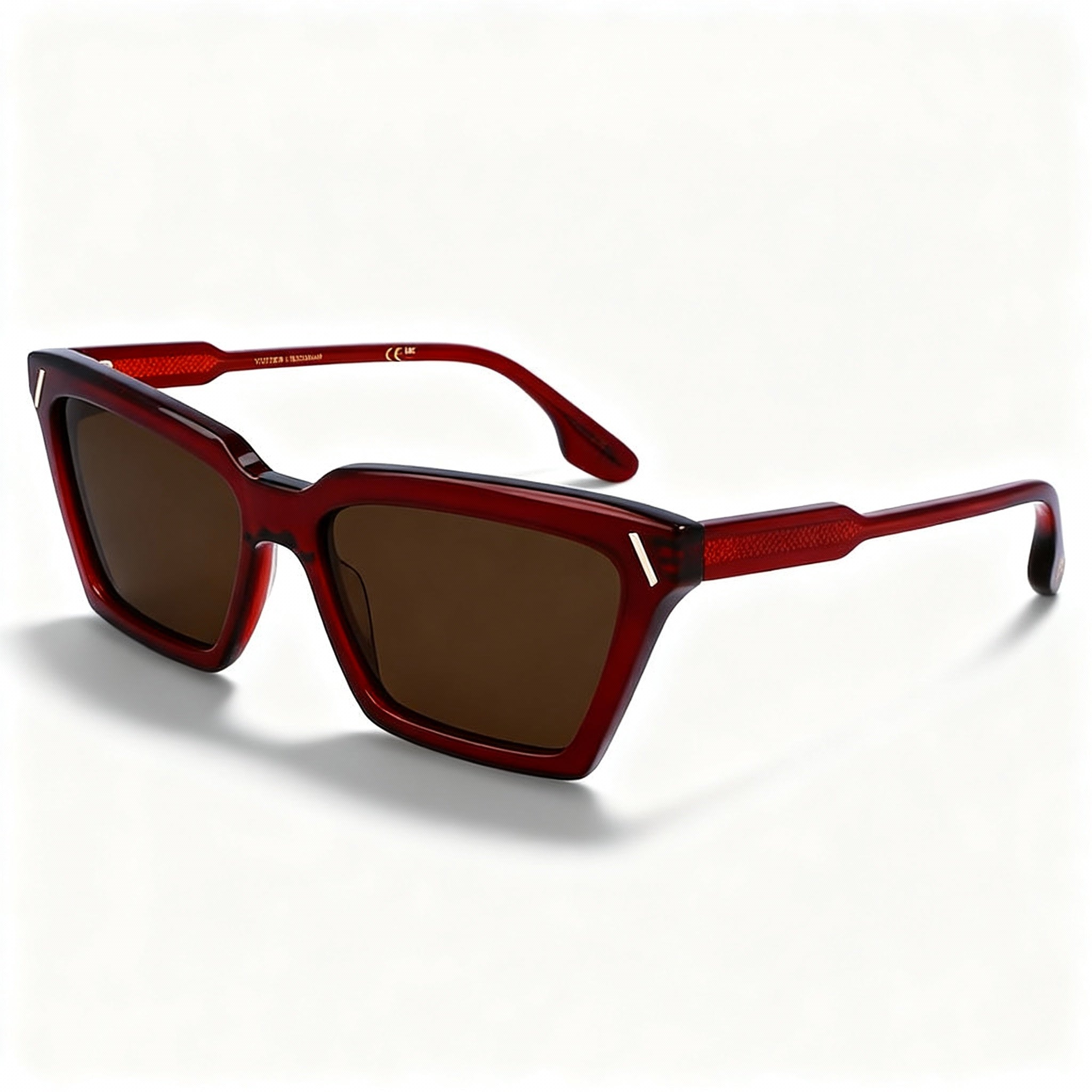 Victoria Beckham Vb661s Unisex Red Acetate Sunglasses with 100% UV Protection, Size 57-16-140