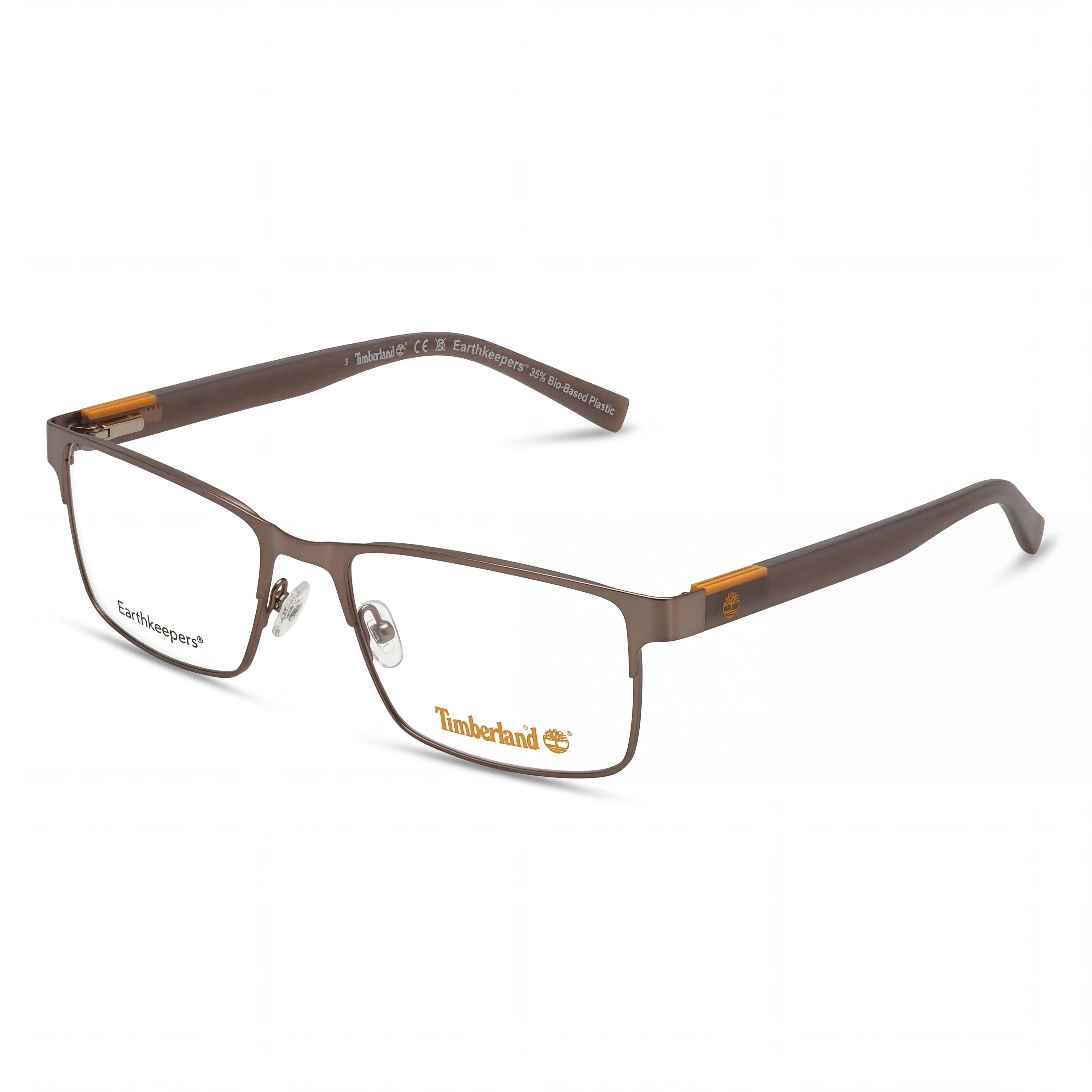Timberland Comtemporary Men's Metal Frame Eyeglasses Matte Dark Anthracite Silver 56mm, Photo 1