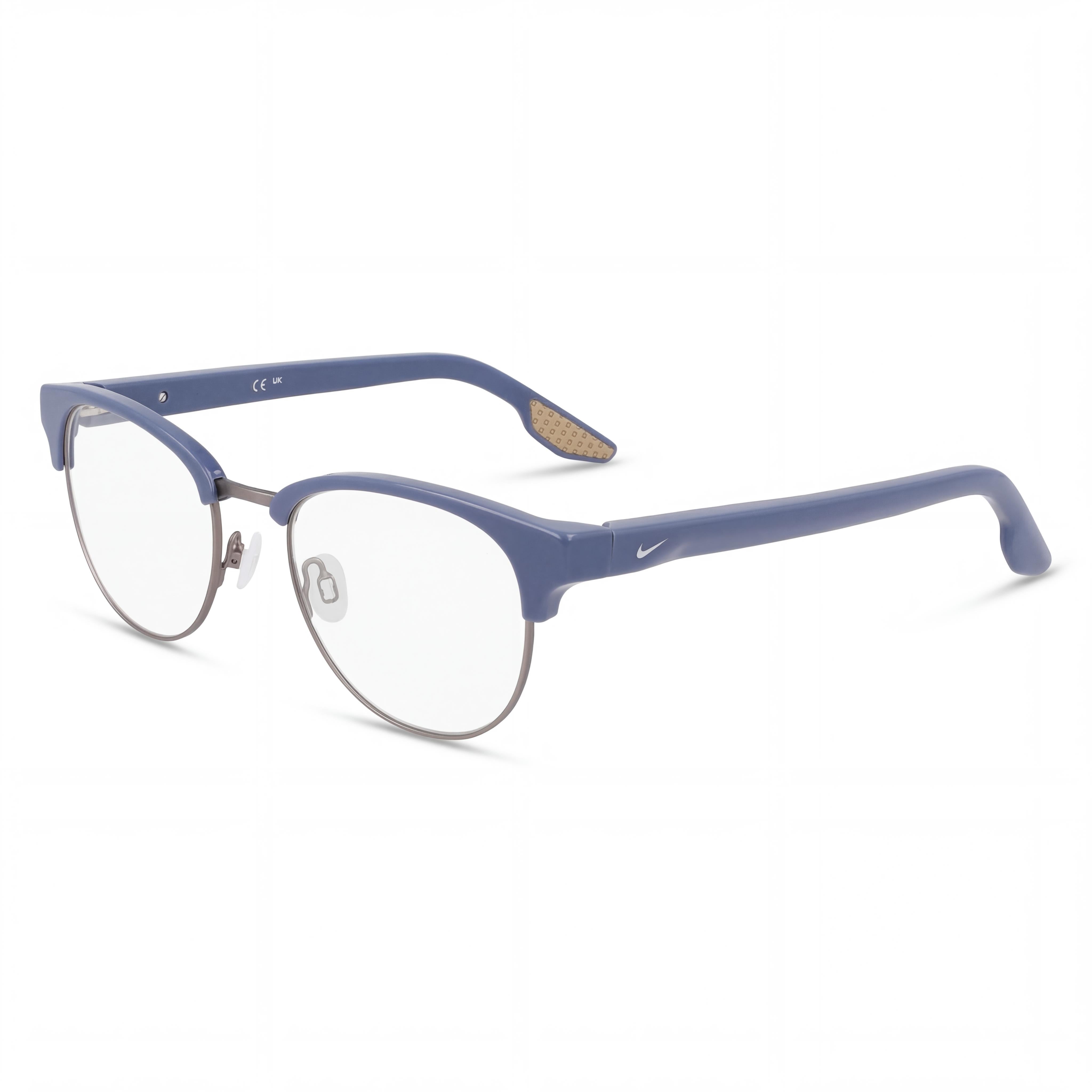 Nike Unisex 8402 Eyeglasses with Ashen Slate Gunmetal Acetate Frame, Lens Width 50mm, Bridge 19mm, Temple 145mm, Photo 1