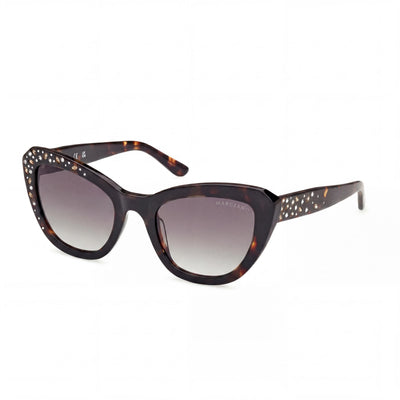 Gafas con montura de plástico para mujer GUESS by Marciano Gm00016 en Dark Havana con lentes de policarbonato negras 53/22/140