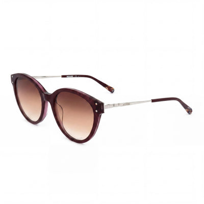 Gafas de sol Missoni Sport para mujer, de acero inoxidable multicolor con lentes marrones, no polarizadas, 53 mm