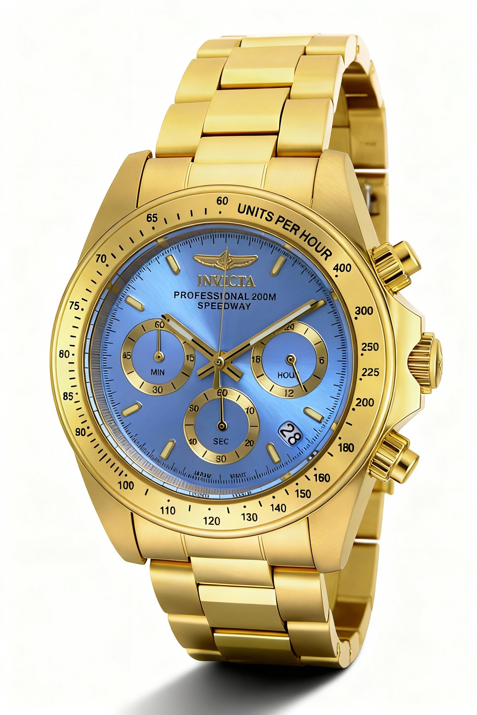 Invicta Women's Chronograph Quartz Gold-Tone Stainless Steel Watch 39.5mm