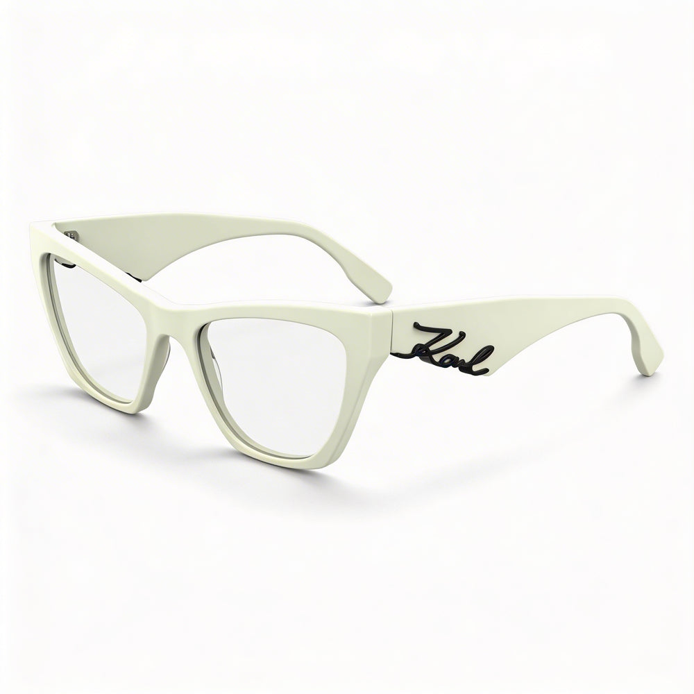 Gafas Oftálmicas de Mujer KARL LAGERFELD Kl6171 con Montura de Acetato Blanco y Tamaño 54-19-140mm