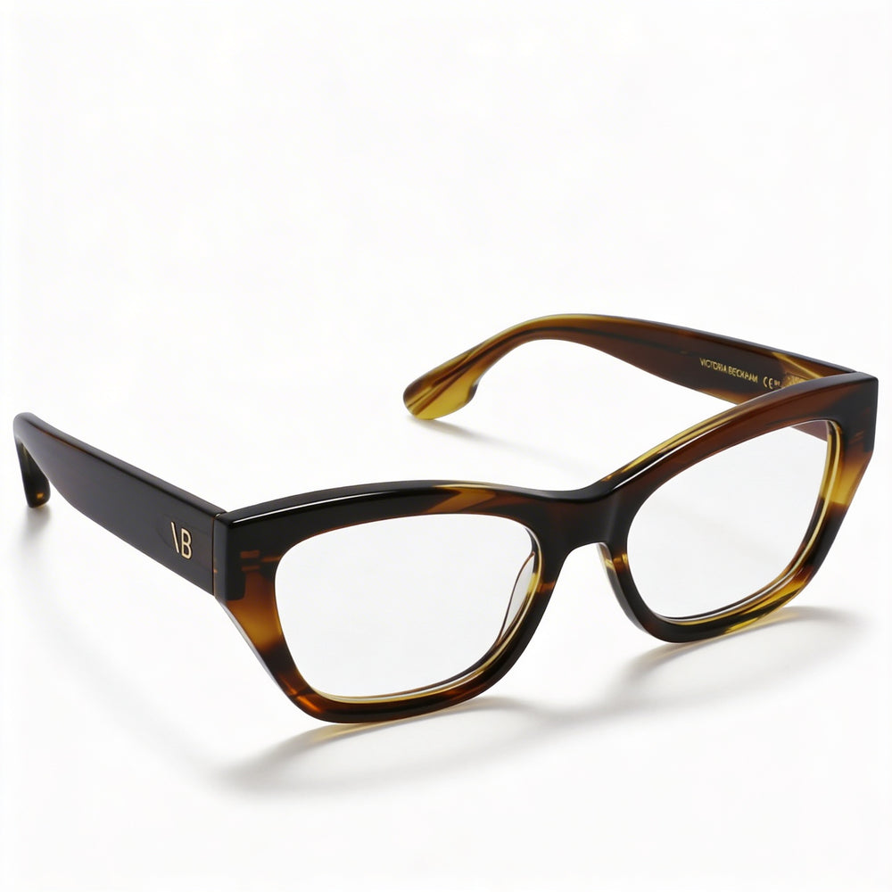 Victoria Beckham Vb2675 Striped Khaki Women's Optical Frames 53-17-140