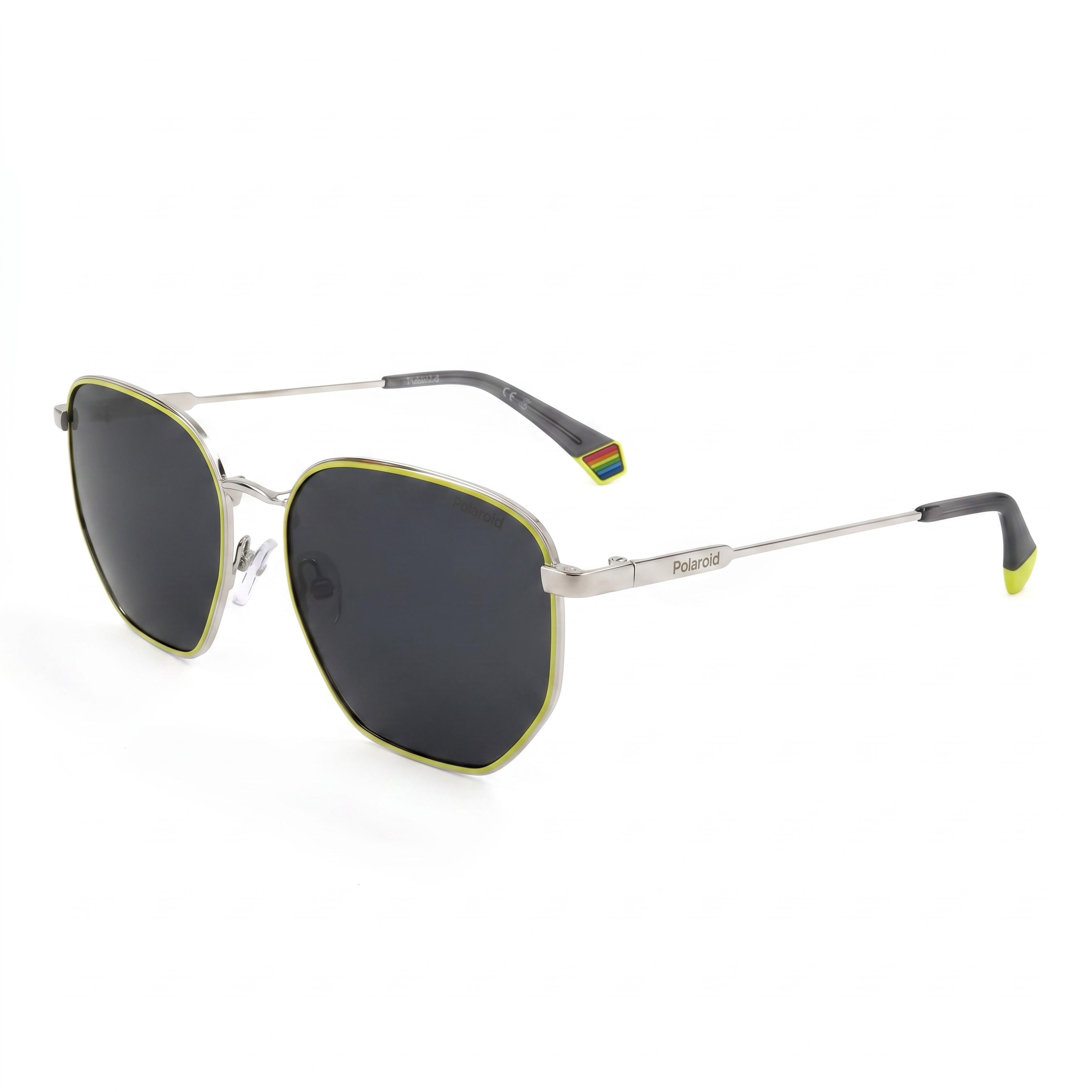 Gafas de sol polarizadas unisex Polaroid Pld 6214/S/X, color amarillo paladio y gris acero, 56-17-145, Photo 1