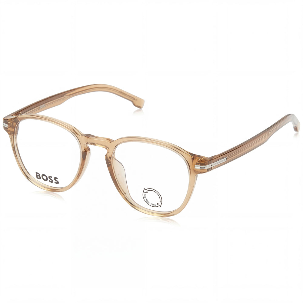 Hugo Boss Boss 1509/g Men's Beige Casual Acetate Eyewear 51mm Lens, 19mm Bridge, 145mm Temple