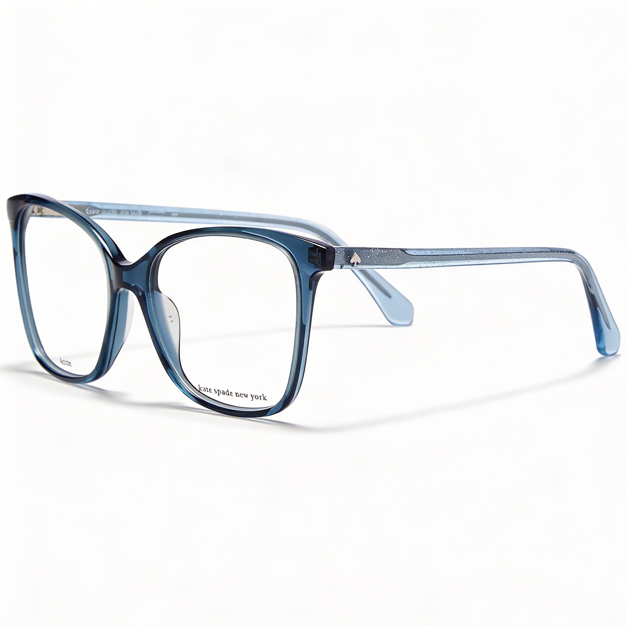 Kate Spade New York Modern Unisex Sunglasses with Blue Polycarbonate Lenses, 52mm Lens Width, Photo 1