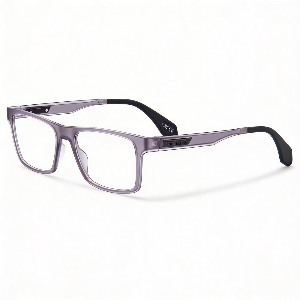 Gafas Adidas OR5047 de estilo casual para hombre, montura inyectada en gris mate, lentes de policarbonato no graduadas, 53 mm