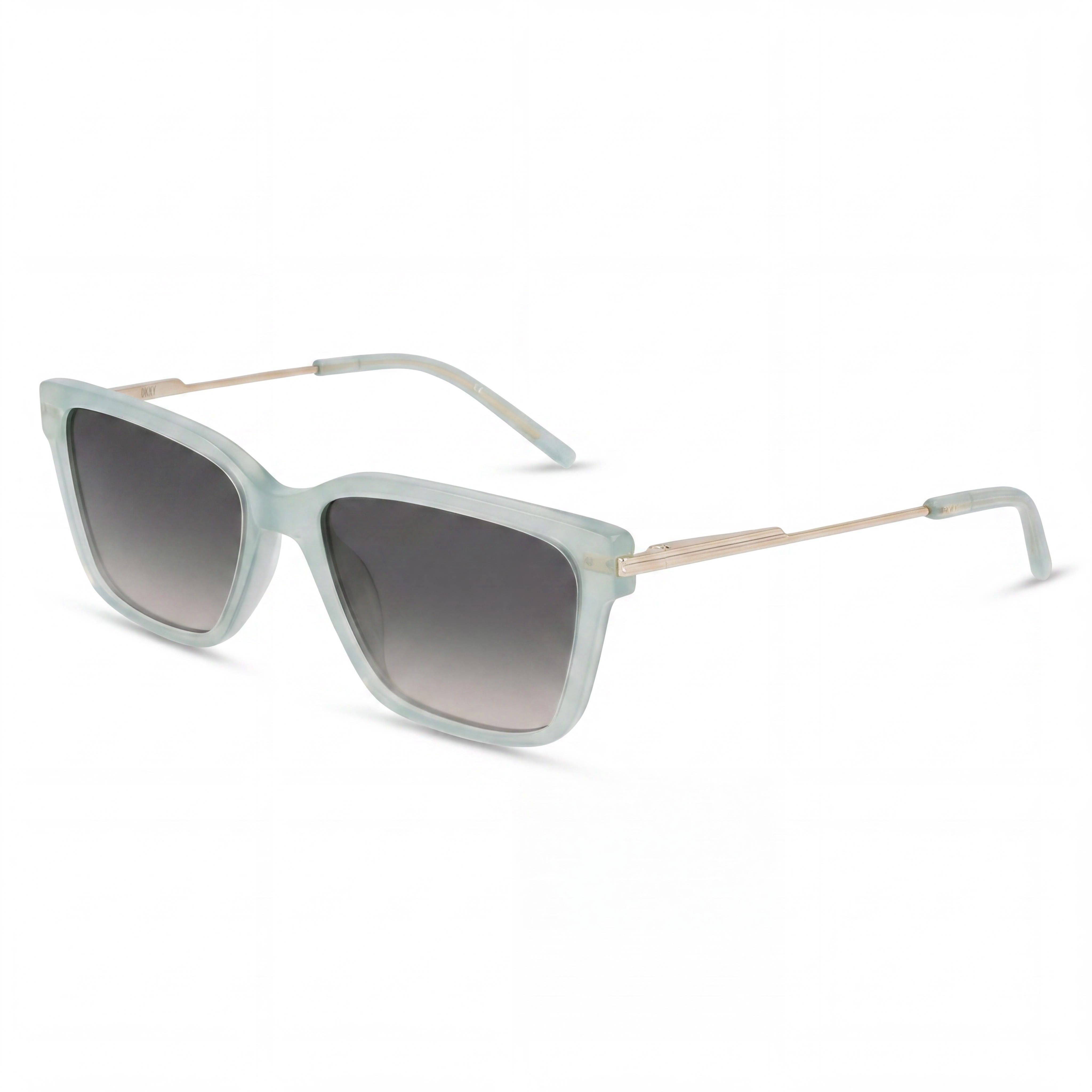 DKNY Dk713s Women's Light Green Plastic Frame Gradient Green Rose UV Protected Sunglasses 56mm, Photo 1