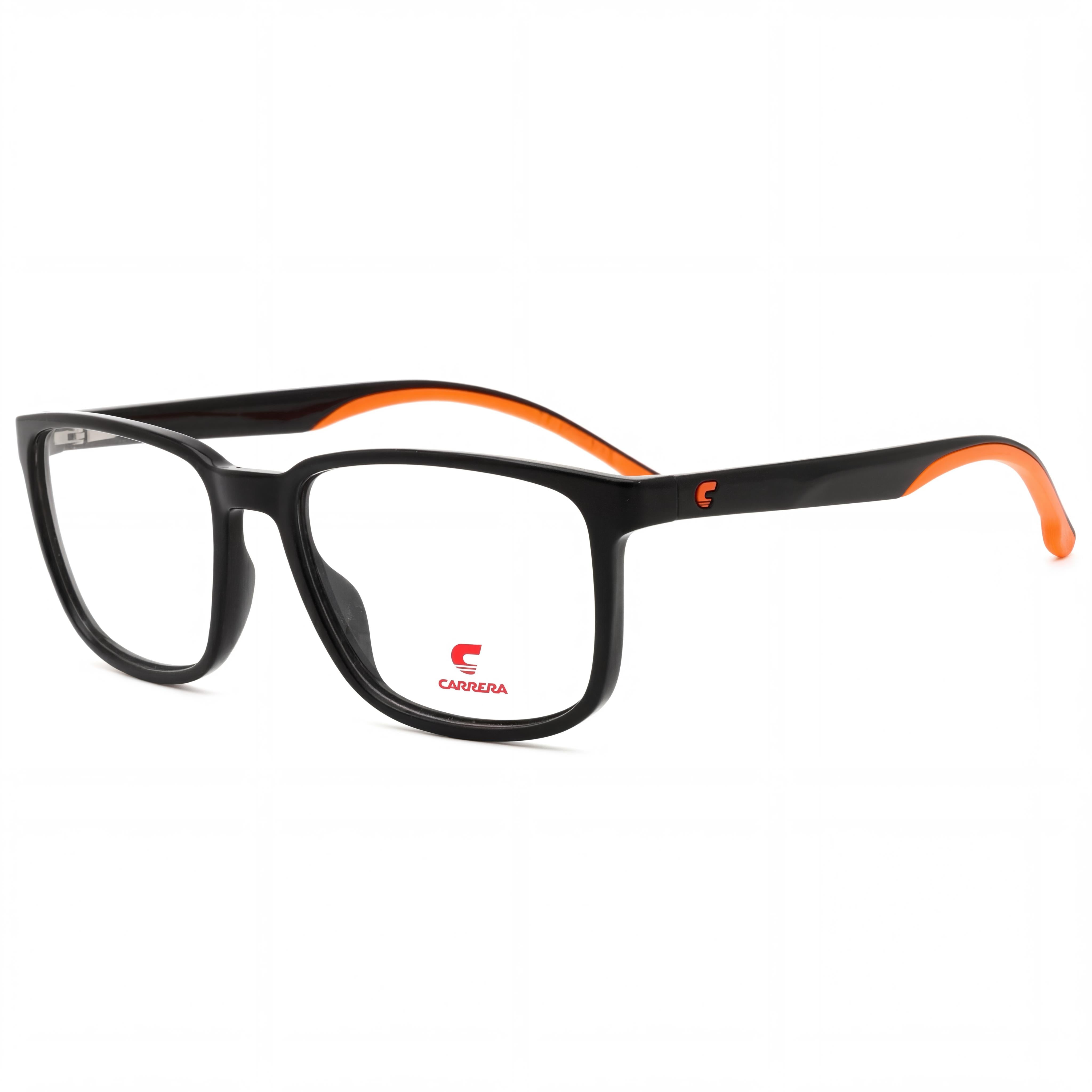 Carrera Carrera 8894 Unisex Polyamide Black Orange Eyewear with Polycarbonate Lenses, 55-17-145mm, Photo 1