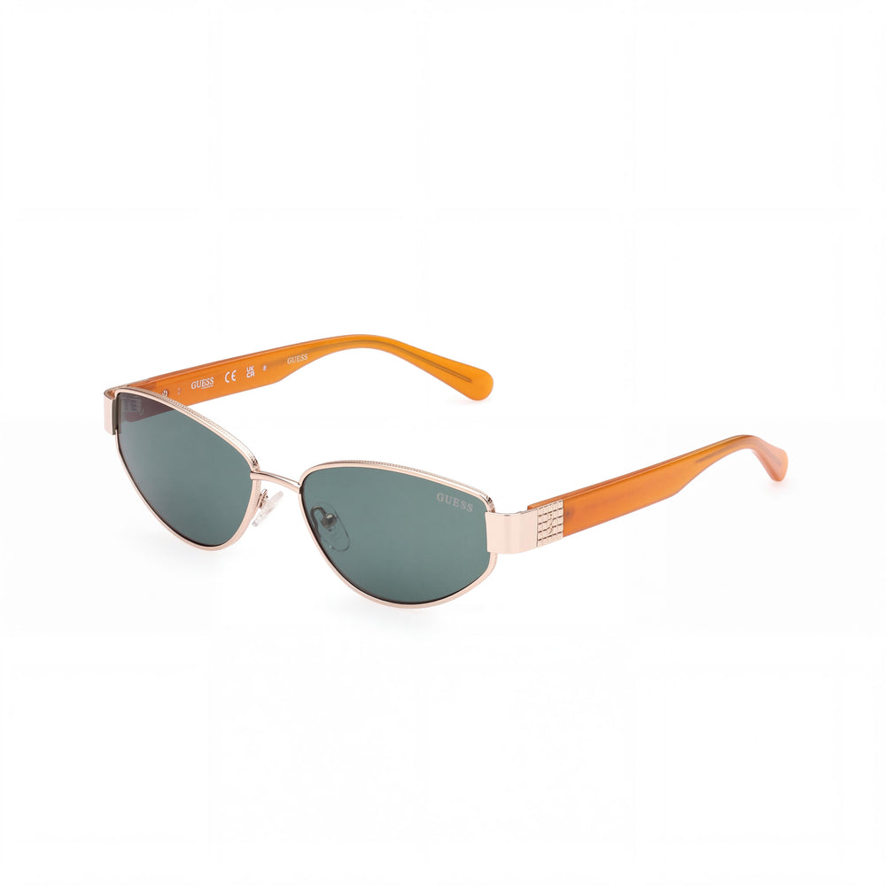 GUESS GU8258 Casual Women's Gold Green Metal Frame UV Protection Sunglasses 56mm Lens