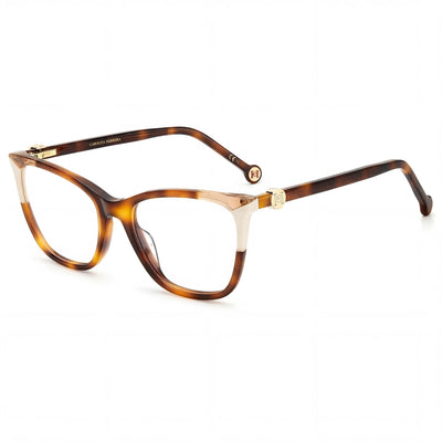 Carolina Herrera Modern Women's Ivory Acetate Cat Eye Optical Frames, Clear Demo Lenses, Prescription Ready (53mm Lens)