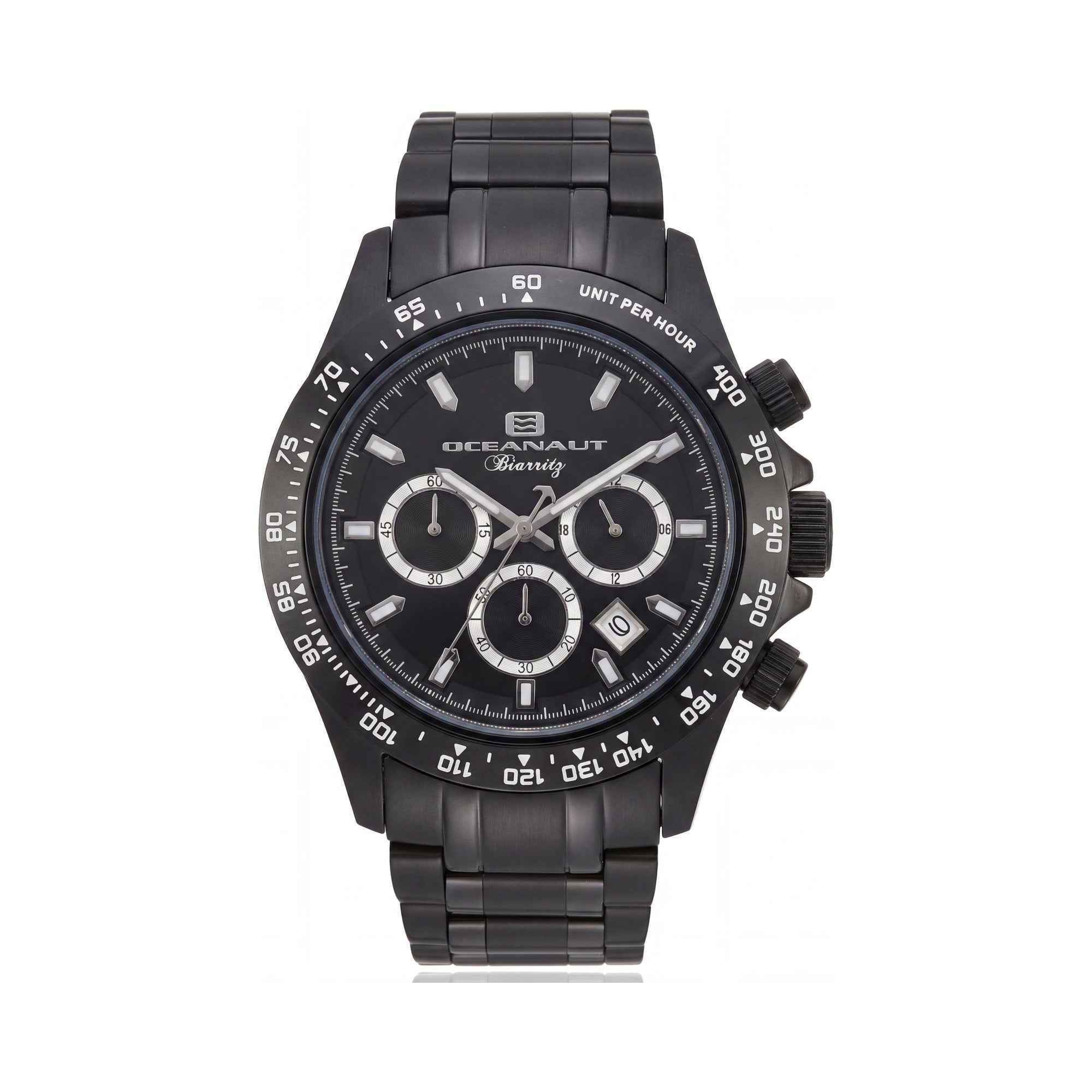Reloj Cronógrafo Oceanaut Biarritz para Hombre con Bisel de Cerámica Azul Plata 44mm, Photo 1