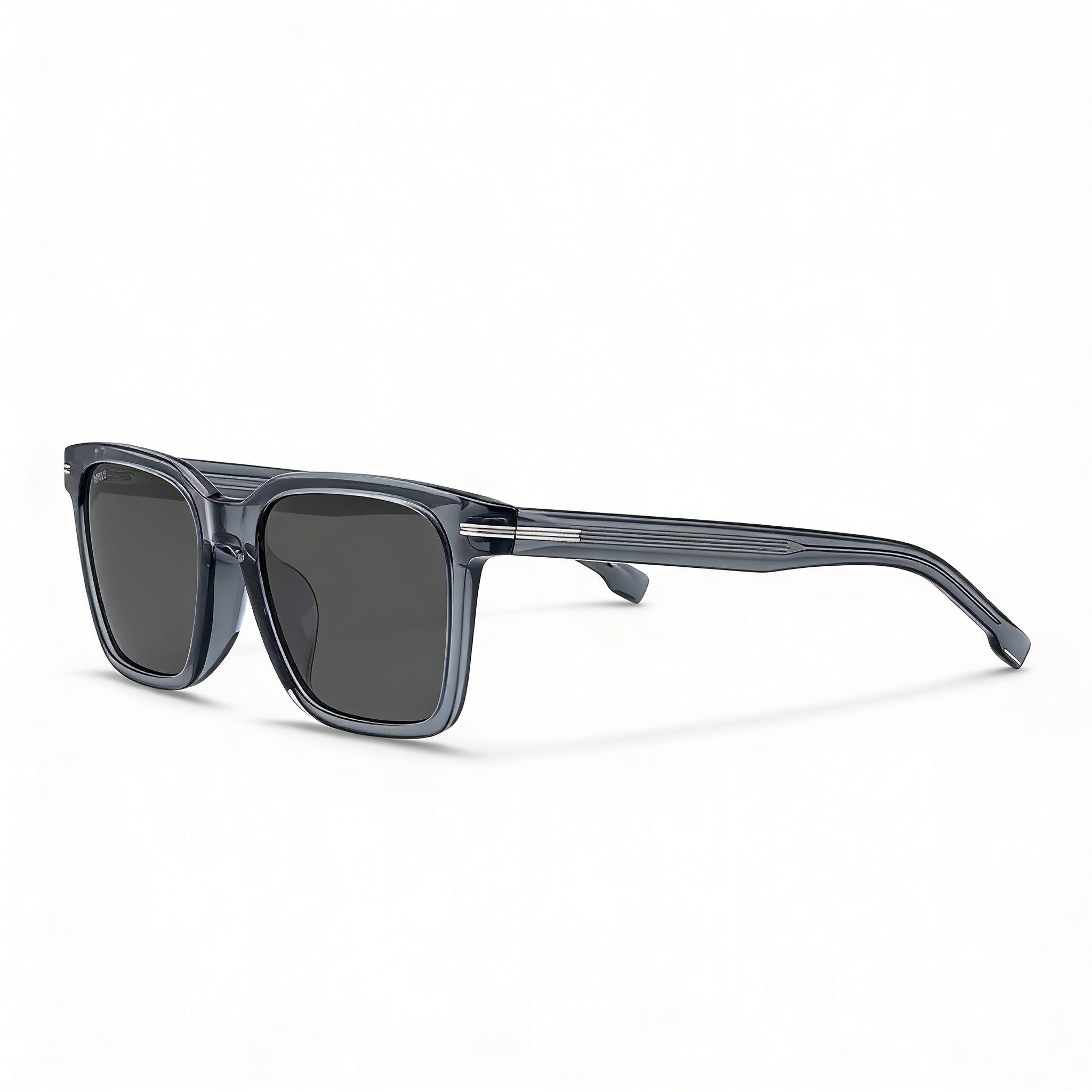 Gafas de sol Hugo Boss Modern para hombre, armazón azul de acetato, lentes de policarbonato con protección UV, 54 mm, Photo 1