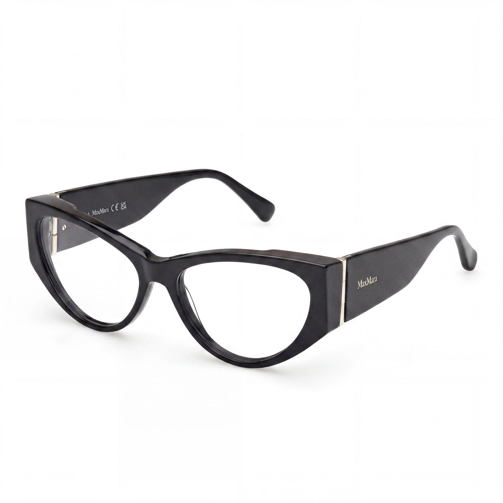 Gafas de sol MaxMara Mm5174 de plástico para mujer, color negro brillante, 55 mm