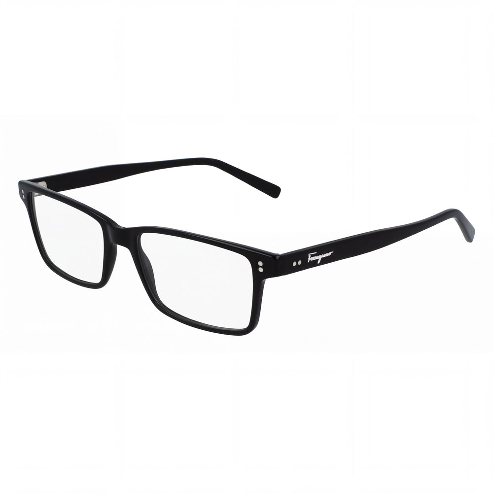 Salvatore Ferragamo Classic SF2914 Unisex Black Plastic Full-Rim Rectangular Optical Eyeglasses 54mm