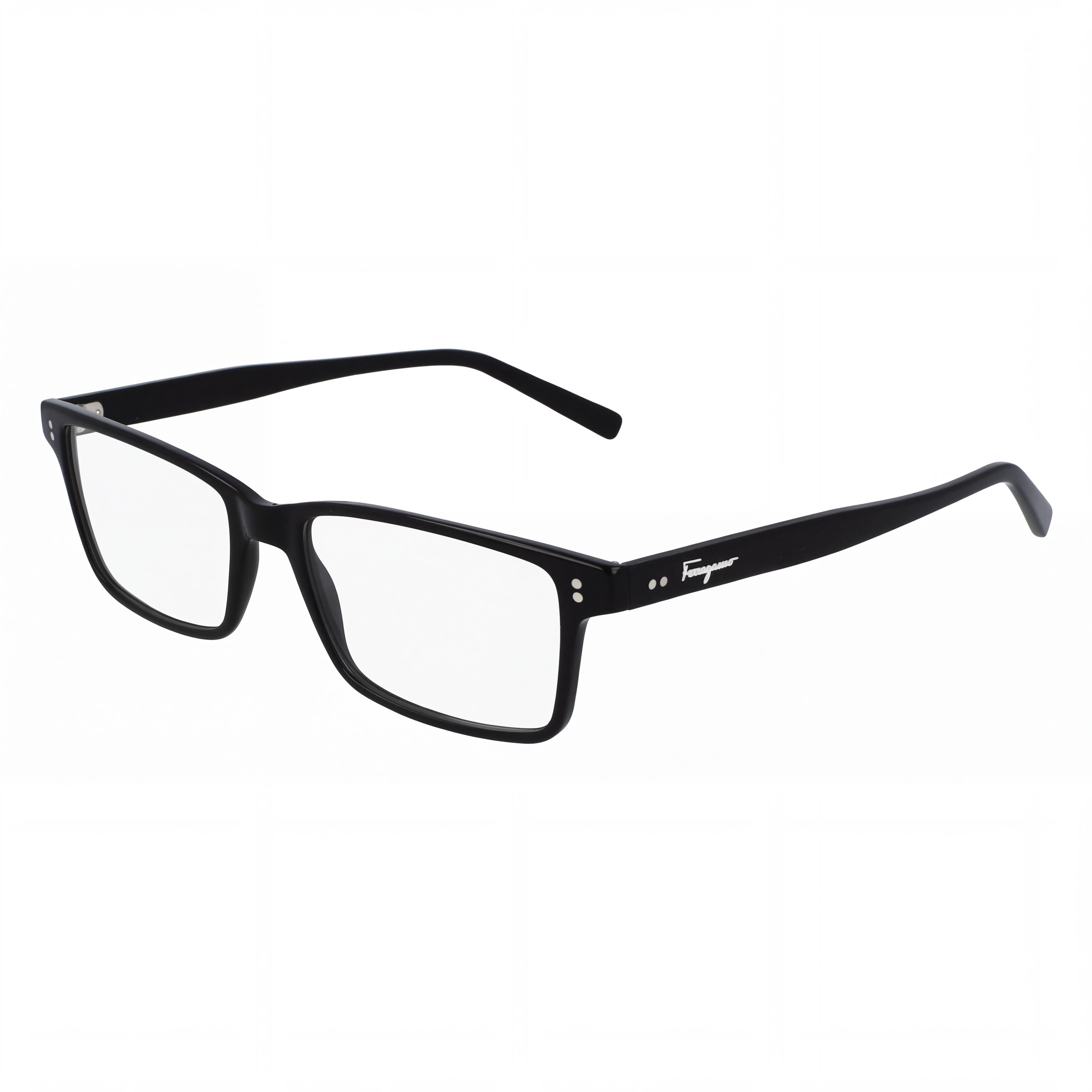 Salvatore Ferragamo Classic SF2914 Unisex Black Plastic Full-Rim Rectangular Optical Eyeglasses 54mm, Photo 1