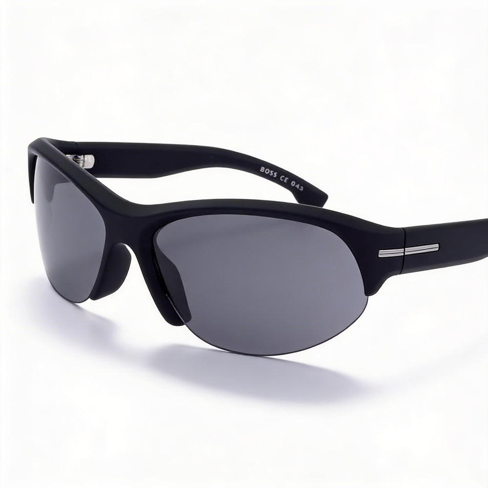 Gafas de sol Hugo Boss para hombre ADULTO, negras, de POLIAMIDA ECOLÓGICA, lentes grises con protección UV 69-17-115