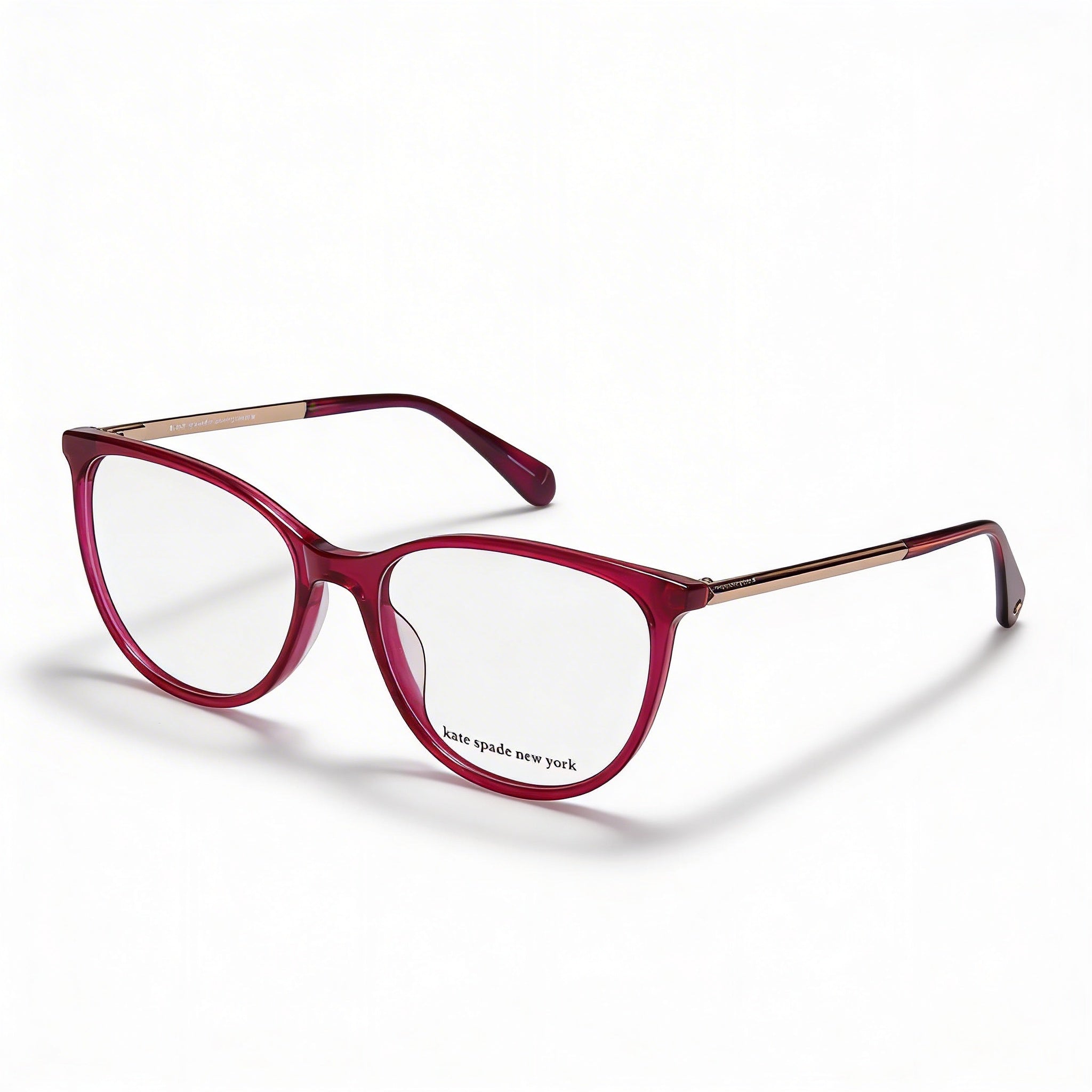 kate spade new york Kimberlee Women's Cherry Gold-Logo Plastic Full Rim Square Frame Eyeglasses 52mm, Photo 1