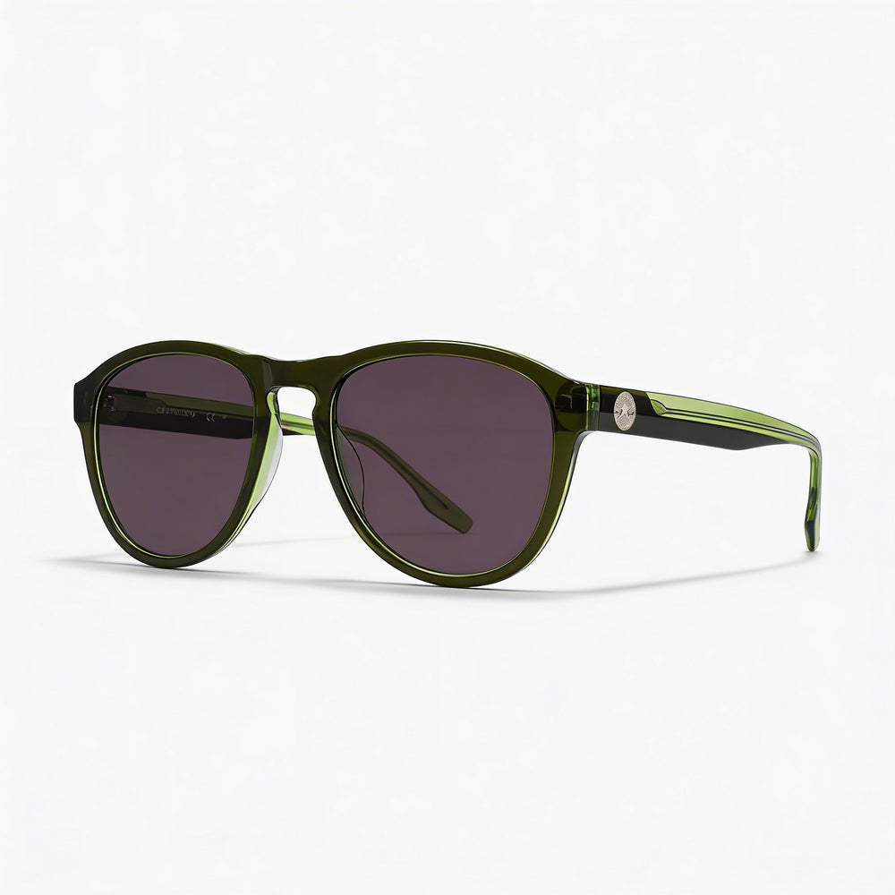 Converse Cv567s Unisex Aviator Sunglasses, Crystal Cargo Laminates Acetate Frame, UV 400, 54mm