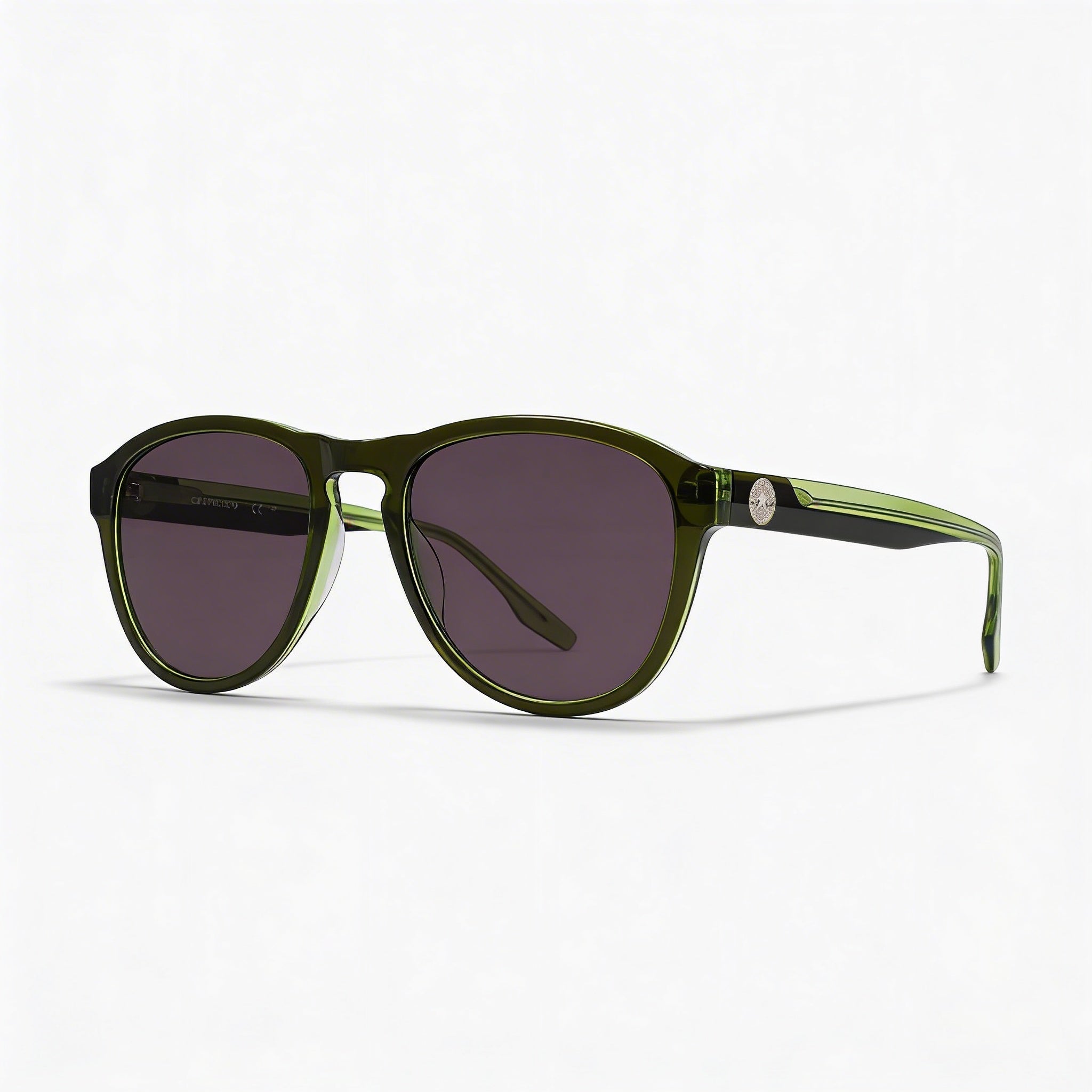 Converse Cv567s Unisex Aviator Sunglasses, Crystal Cargo Laminates Acetate Frame, UV 400, 54mm, Photo 1