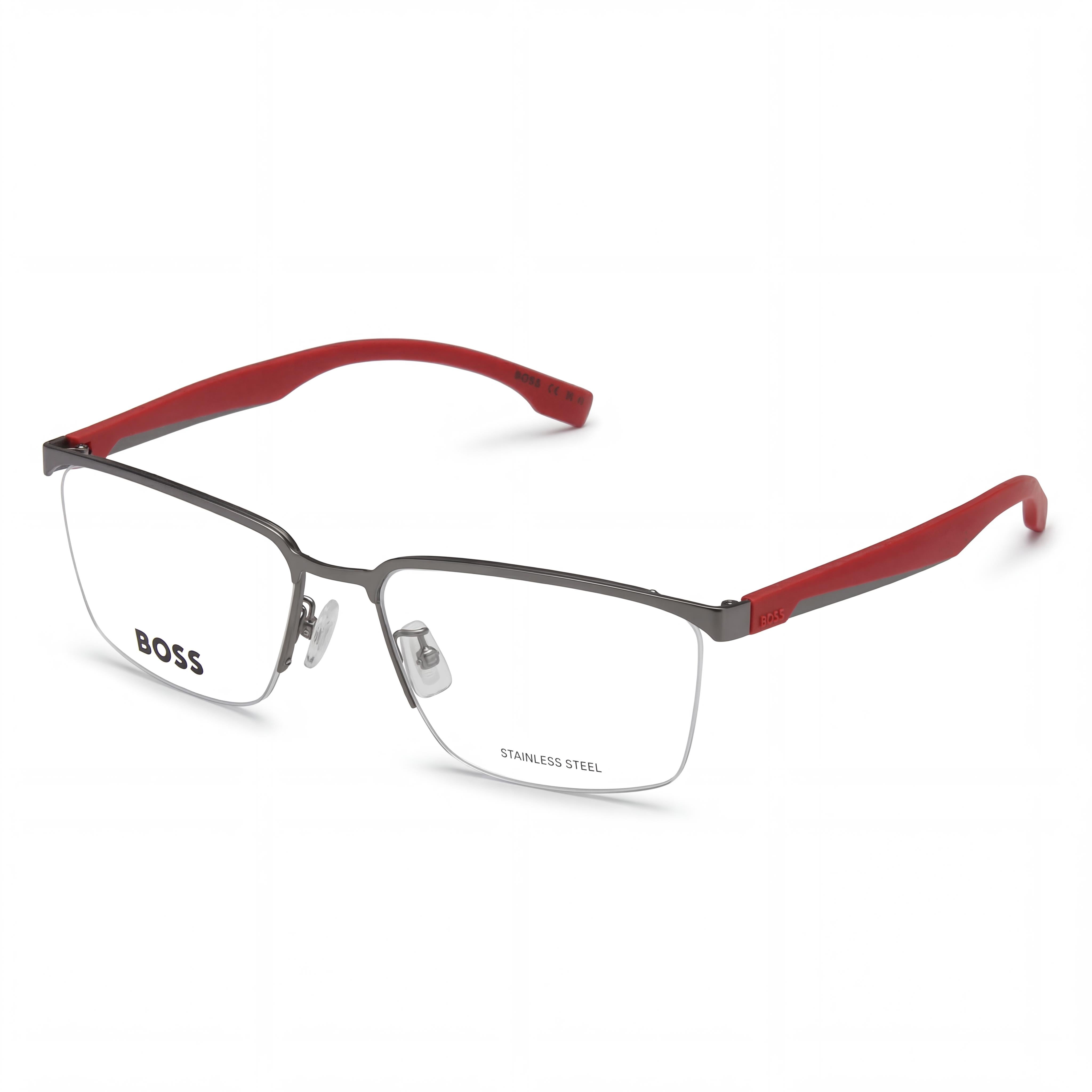 Hugo Boss 1543/f Gafas de hombre de estilo moderno con montura de aleación de acero y acabado Dark Ruth de 57mm, Photo 1