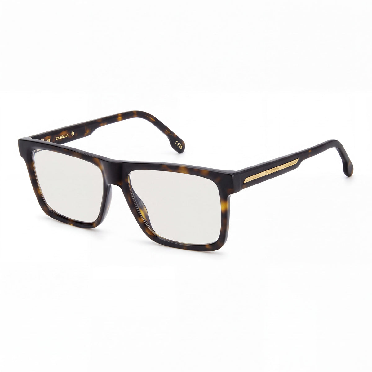 Carrera VICTORY C Montura clásica de acetato color habana para hombre con lentes azules espejadas sin polarización de 55 mm, Photo 1
