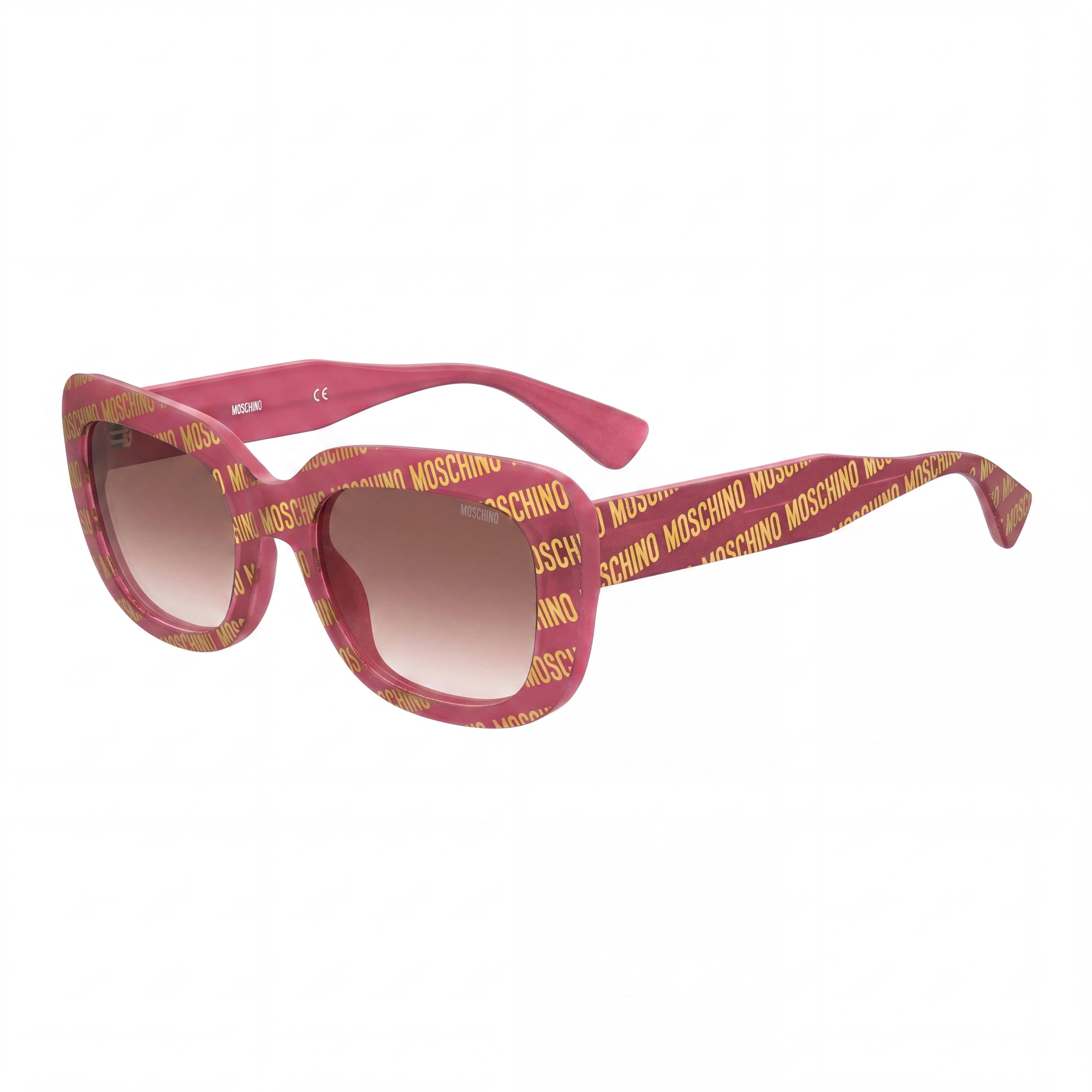 Moschino Classic Women's Acetate UV Protected Sunglasses Fuchsia Pink Pattern Pink Gradient 53mm, Photo 1