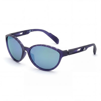 Adidas Women's Modern Matte Violet Plastic Frame Grey Polarized UV Protection Sunglasses 61mm