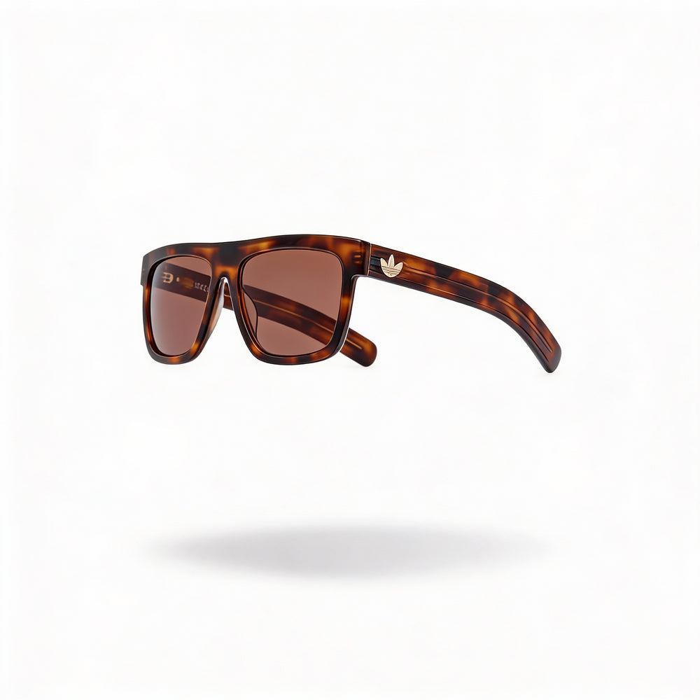 adidas Originals Or0127 Unisex Eyewear Dark Havana Acetate Frame Brown Non-Polarized Lenses 56mm