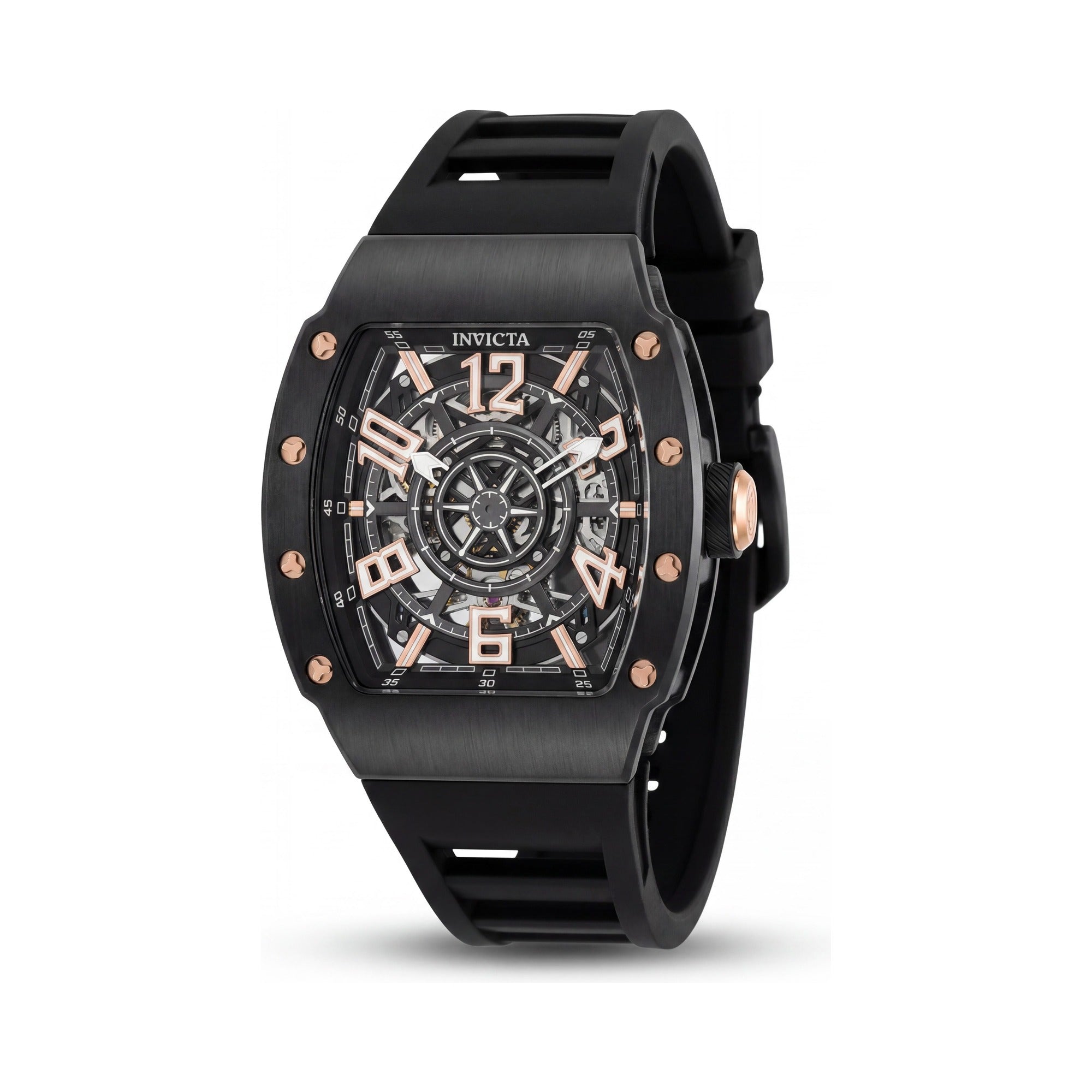 Invicta S1 Rally 69513 Men's Automatic 43mm Carbon Fiber Black Dial Watch with Silicone Strap, Photo 1