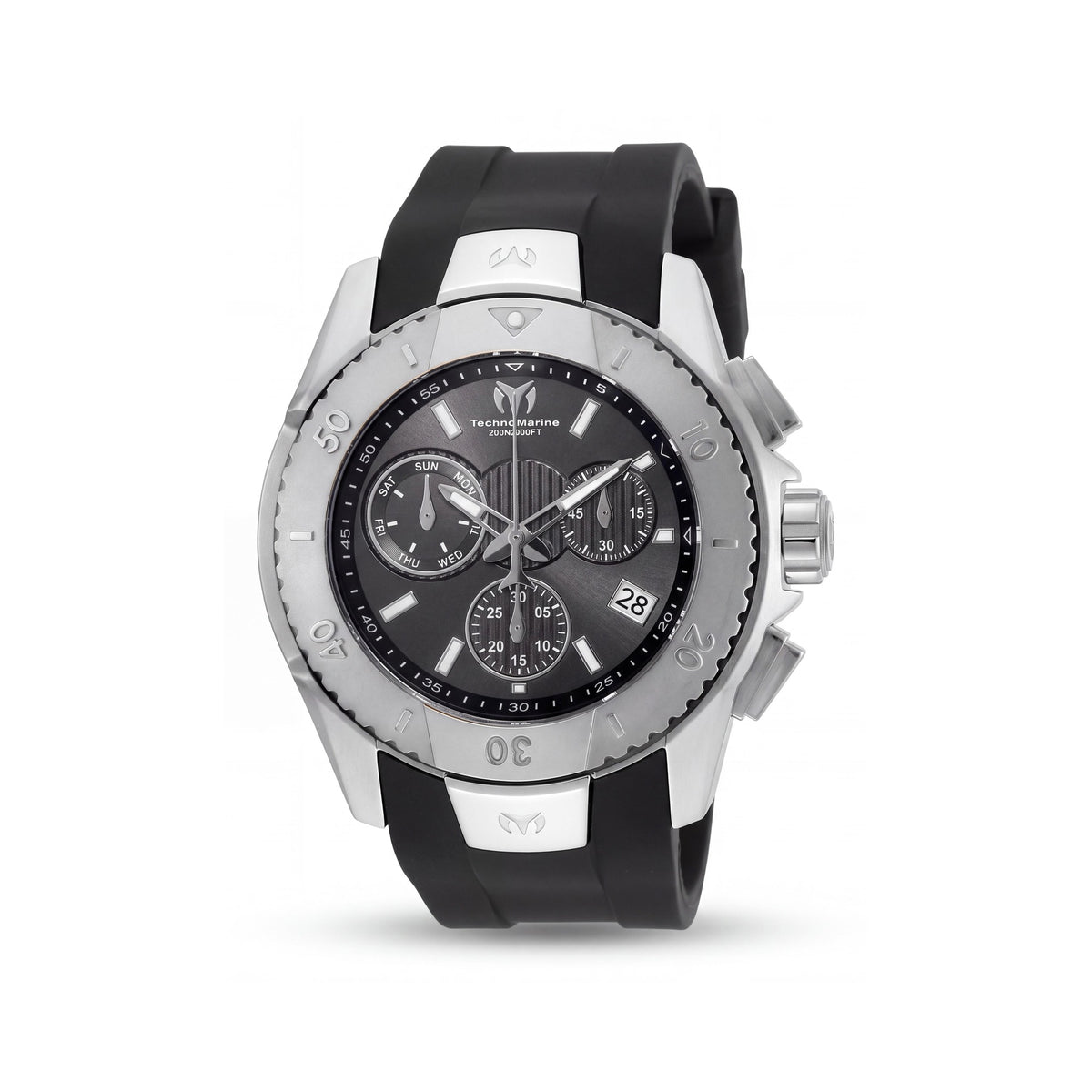 Reloj de lujo para hombre TechnoMarine Uf6 620001 con correa de silicona negra, Photo 1