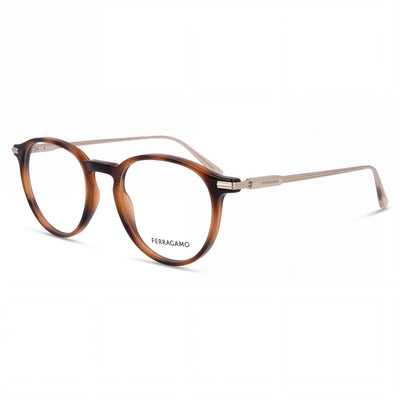 Salvatore Ferragamo Sf2976 Men's Injected Tortoise 51mm Eyeglass Frames