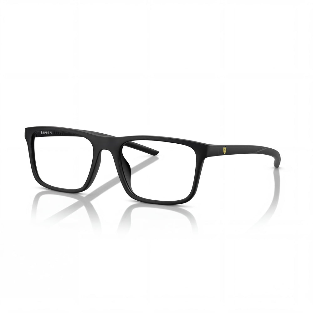 Scuderia Ferrari Fz8001u Women's Matte Black Plastic Square Eyeglass Frames for Prescription Lenses 56mm