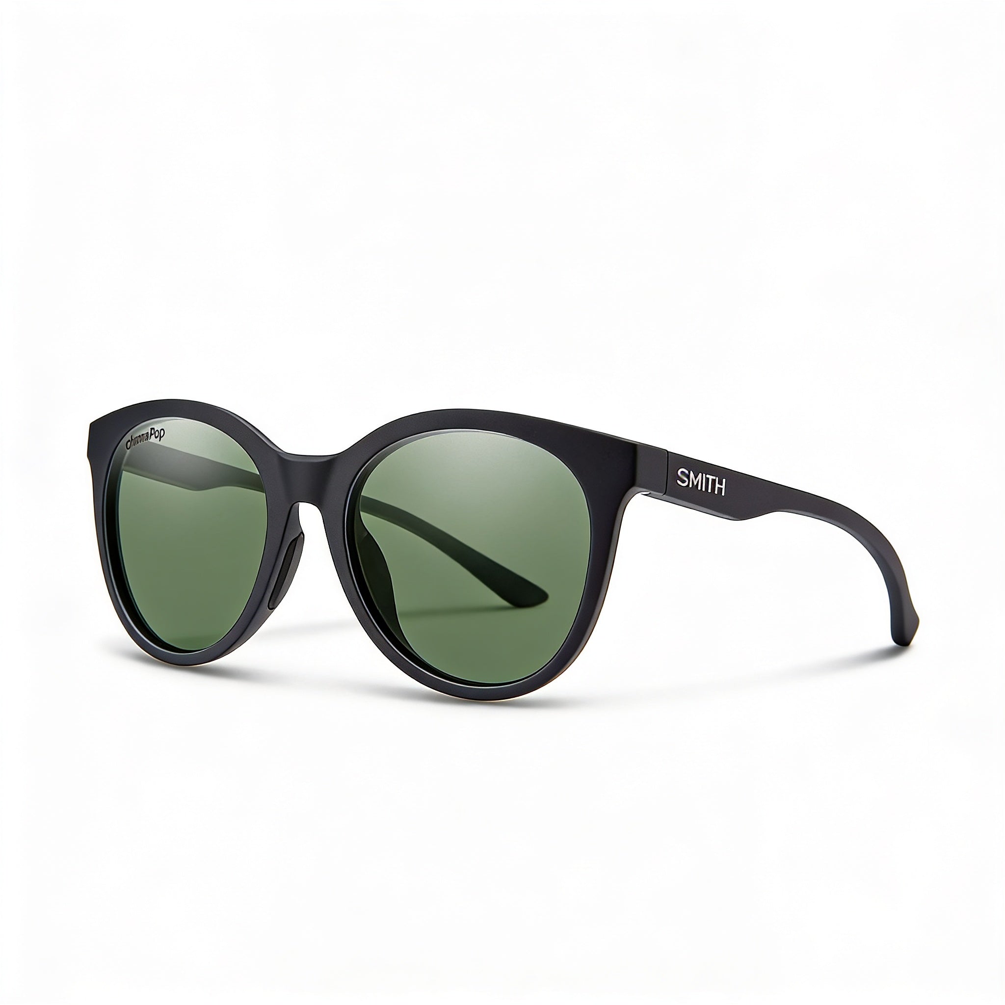 Gafas de sol unisex Smith Bayside de 54 mm con montura de metal negro mate, lentes polarizadas ChromaPop en gris y verde y protección UV, Photo 1