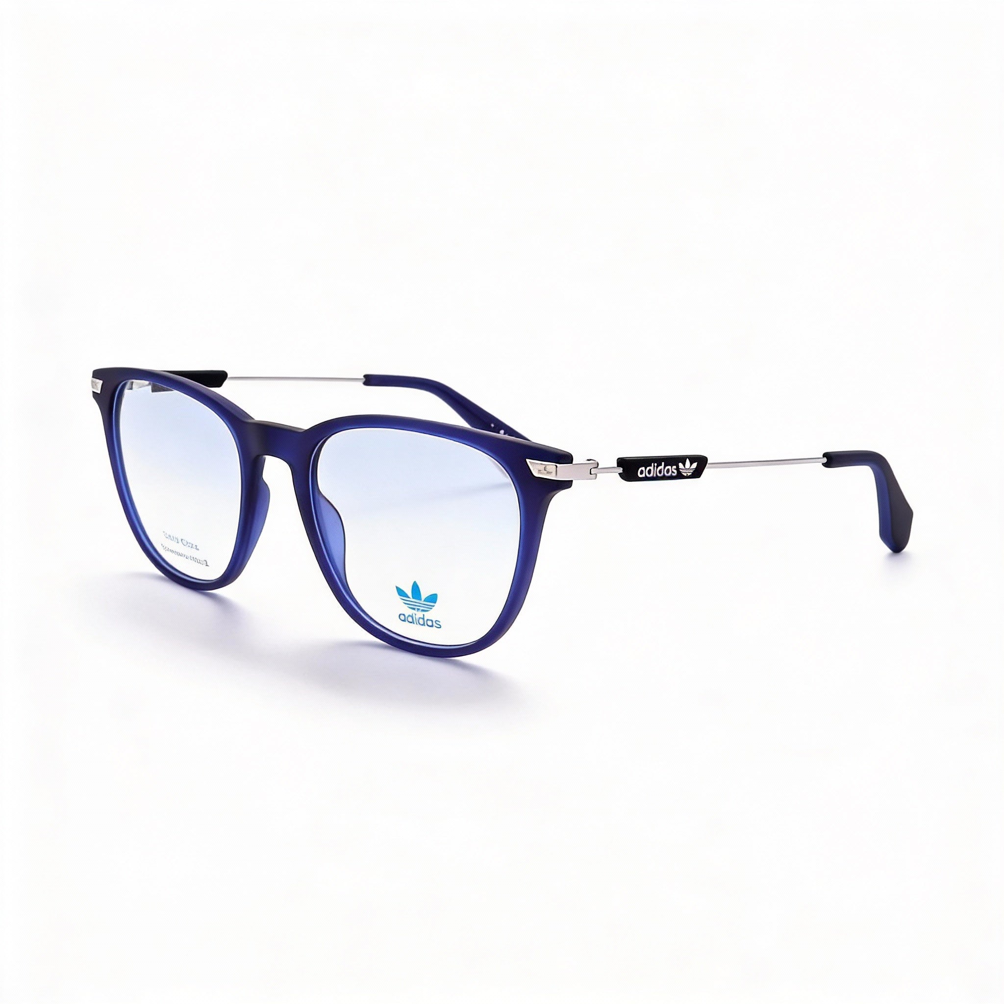 Gafas ópticas Adidas Originals Casual para hombre, de plástico azul mate, graduadas, con lentes transparentes de demostración, talla 52, Photo 1