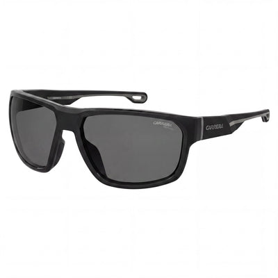 Gafas de sol Carrera Casual para hombre, montura de poliamida ecológica negra, polarizadas en gris, 100 % protección UV, 63-16-135 mm