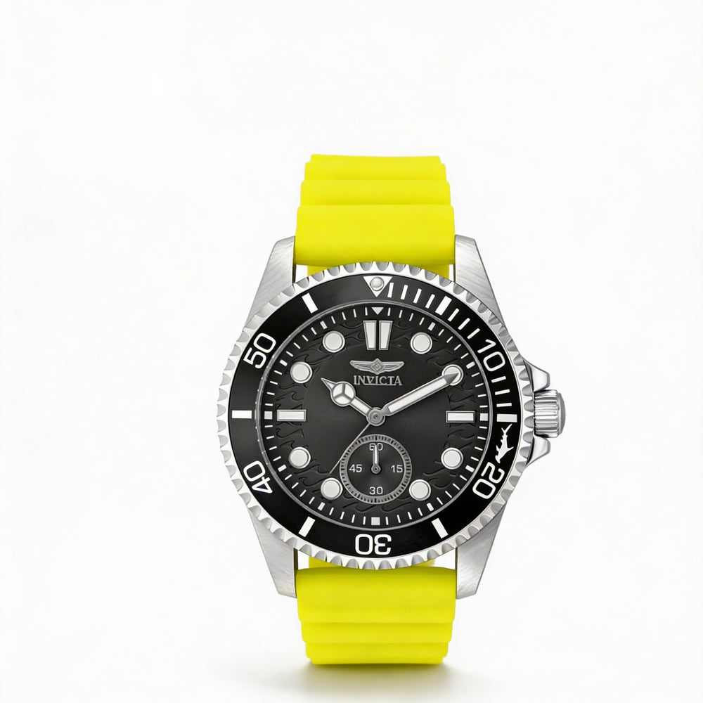 Reloj cronógrafo de cuarzo Invicta Pro Diver 49339 para hombre, plateado, de 43 mm, con correa de silicona y resistente al agua hasta 10 ATM.