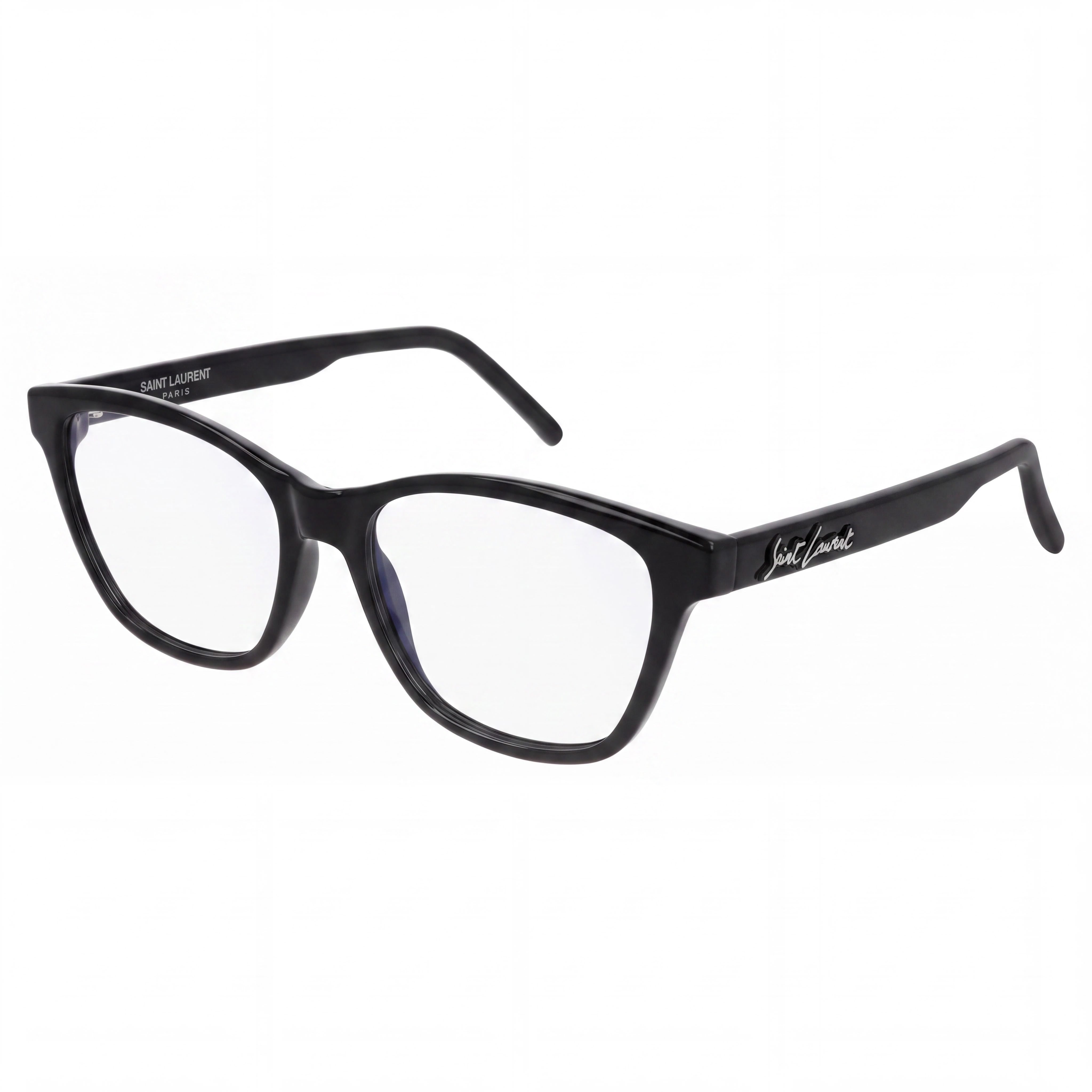 Yves Saint Laurent Sl 338-001 Women's Black Plastic Cat Eye Prescription Eyeglasses 53mm, Photo 1