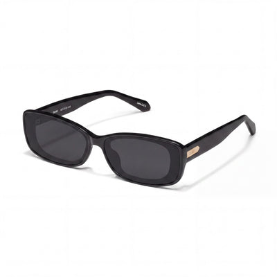 QUAY AUSTRALIA Vibe Check Women's Black Injection Frame Polarized UV Protection Sunglasses 62mm