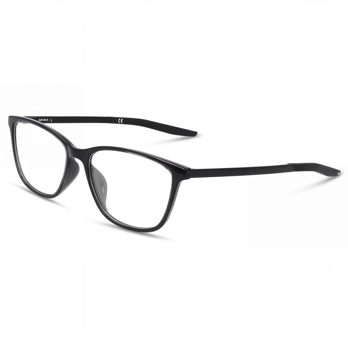 Nike 7284 Women's Black Acetate Lightweight Sunglasses with UV Protection, 54mm Lens Width, Photo 1