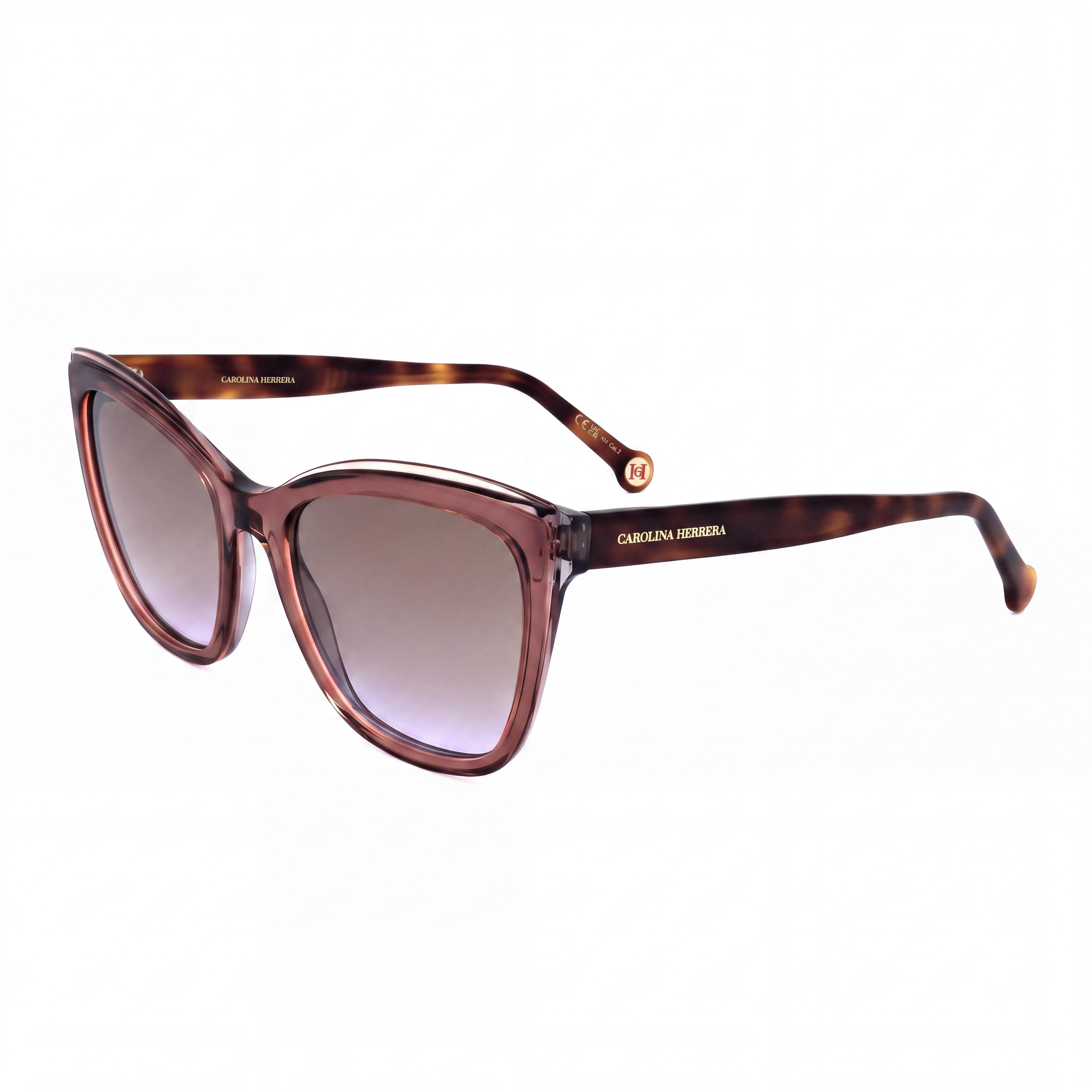 Carolina Herrera 0188/S Eyeglasses for Women with Acetate Frame in Brown Grey, 55mm Lens Width, Photo 1