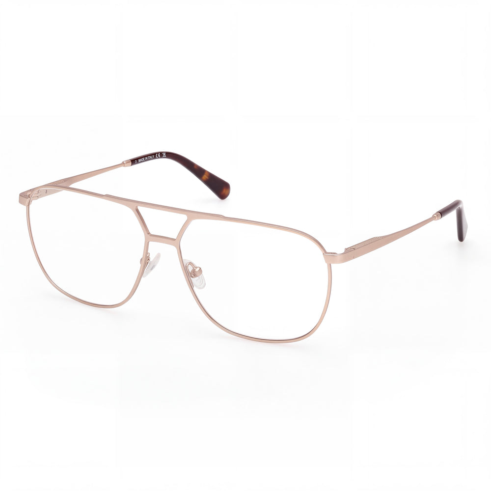Gafas unisex Harley-Davidson Hd50104 con montura dorada, dorado pálido mate, lentes de policarbonato, 60/14/145