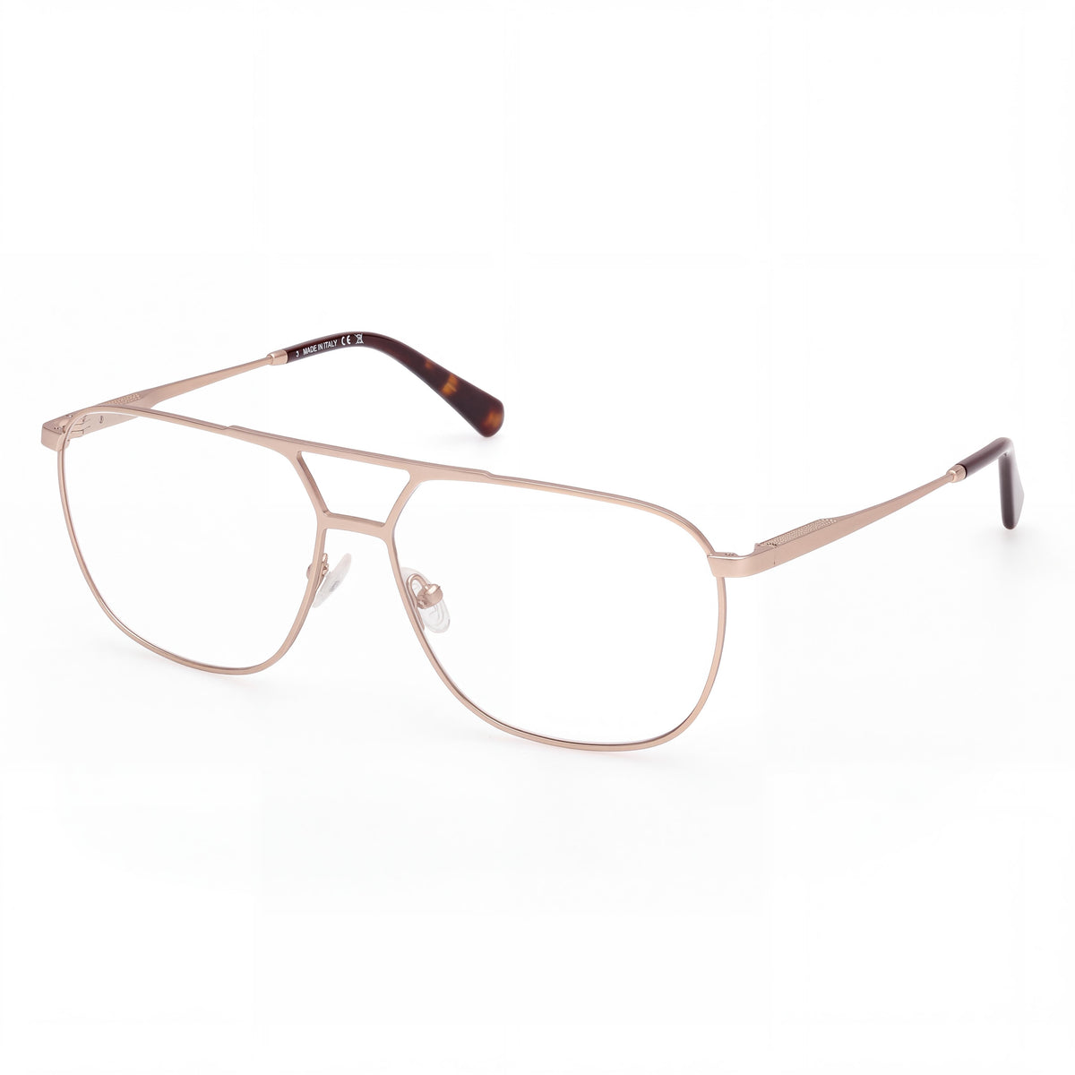 Harley-Davidson Hd50104 Unisex Gold Frame Eyewear, Matte Pale Gold, Polycarbonate Lens, 60/14/145, Photo 1