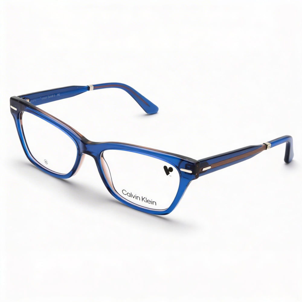 Calvin Klein Ck23512 Unisex Blue Nude Metal Frame Sunglasses with 52mm Lens Width