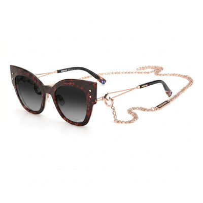 Missoni Casual Women's Gold Copper Stainless Steel Polycarbonate UV Protection Sunglasses 53mm
