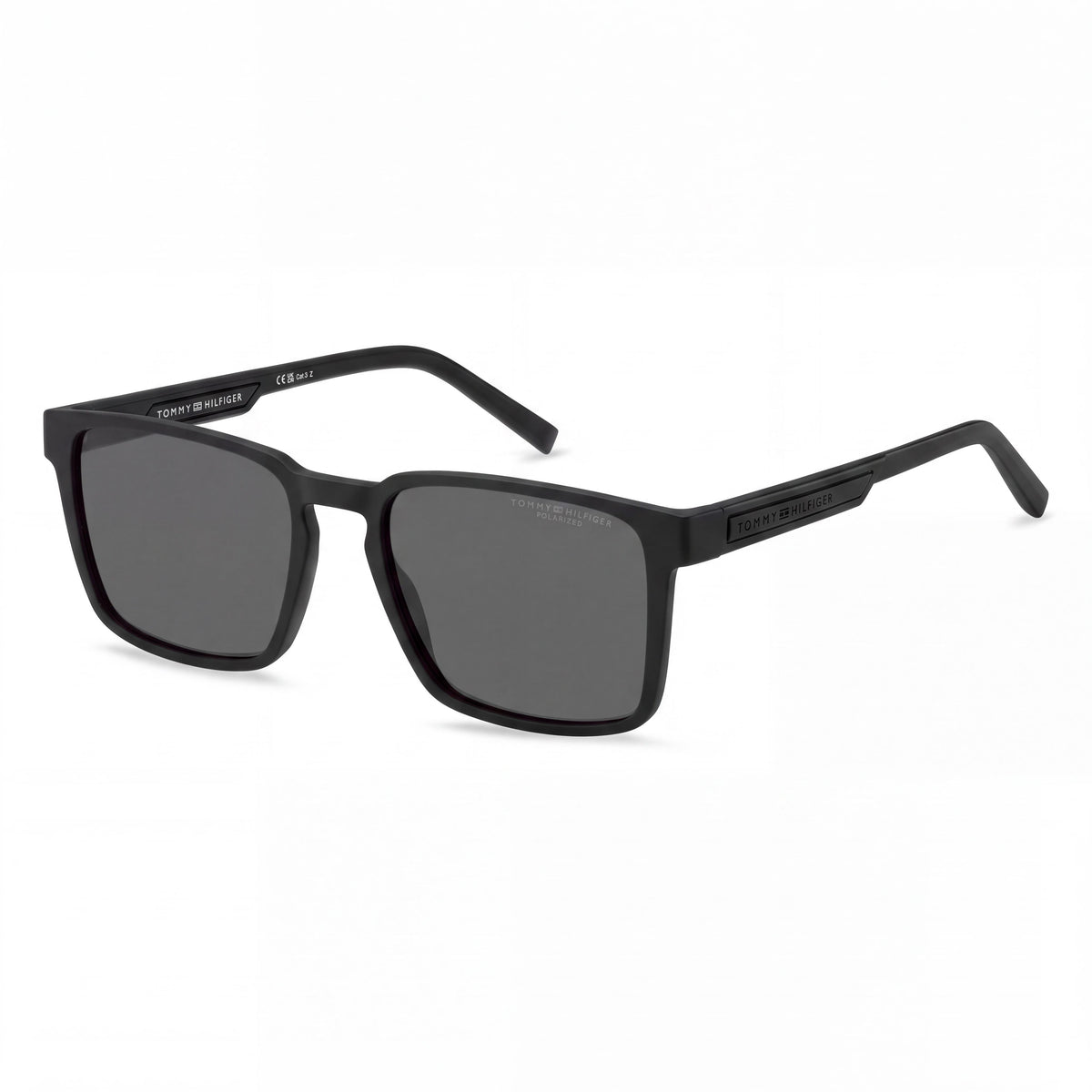 Tommy Hilfiger Th 2088/S Rectangular Unisex Grey ECO Polyamide Polarized 100% UV Foldable Sunglasses 55mm, Photo 1