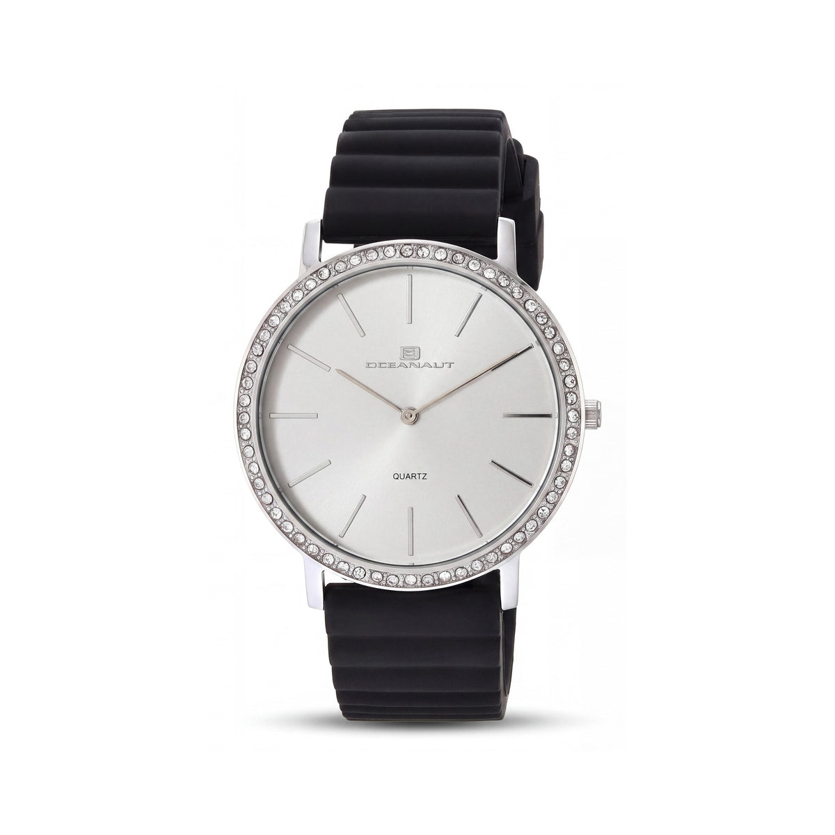 Oceanaut strap Women's Quartz Watch with White Case, White Dial, Crystal Bezel & 3 ATM Water Resistance, Photo 1